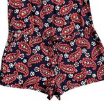 Aerie  Paisley Printed Romper Women’s Size XS Adjustable Straps Drawstring Photo 2