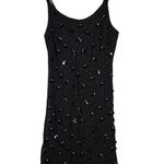 J.Crew  Collection Black Sequin Crystal Embellished Slip Dress Size 8‎ Photo 0
