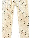 Denim Blvd white and black polka dot skinny stretchy jeans size 9 Photo 0