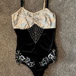 Women’s Black and Beige Jazz Costume Size M Photo 0