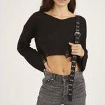 Urban Outfitters Black Cropped Sweater Photo 0