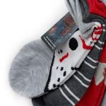 Friday the 13th Womens No Show Socks Jason Mask Horror Movie Fun Novelty Gift Black Photo 2