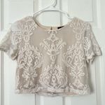 Forever 21 white lacy crop top Photo 0