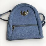 Disney Stitch Blue Plush & Gold Mini Backpack Bioworld Lilo and Stitch RARE Photo 0