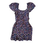 Band of The Free Coraline Purple Floral Crossover Boho Dainty Mini Dress Medium Photo 1