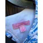 Lilly Pulitzer “Fiesta” Stretch Shift Dress Blue White Print Size 4 Photo 4