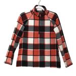 Eddie Bauer  Fleece Pullover Jacket‎ Womens Medium Red Black 1/4 Zip Outdoor Photo 0