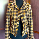 Walter Black and Carmel fringe‎ trim blazer Size 8 Photo 0
