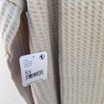 Free People NWT XS Cream Juicy Cowl Neck Long Sleeve Waffle Knit thermal top Photo 6