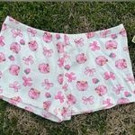 Strawberry Shortcake Sleeping/Lounging Shorts Pink Size L Photo 0