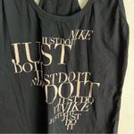 Slim Fit Black Nike Just Do It Logo Racer Back Tank Top Photo 1