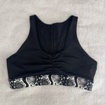 CXIX Creatures Rattlesnake Ruche Grippy Black Pole Top Sport Bra XS S Photo 5