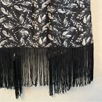 LuLaRoe ⭐️ Black feather print Monroe sheer kimono cardigan with fringe small Photo 14