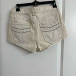 Free People  White High-Rise Denim Shorts – Size W26 Photo 5
