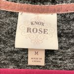 Knox Rose Gray and Pink Junior’s Sweater Photo 2