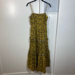 Nicholas ADELE Black and Gold Floral Cotton Tiered Ruffle Sundress Size 4 Maxi‎ Photo 1