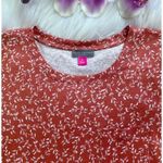 Vince Camuto NWT Calico Linen Blend Pocket Tee Photo 4