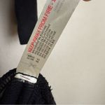 Free People Black Wrap Tie Waist Dolman Long Sleeve Knit Mini Dress Photo 5