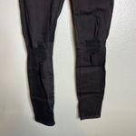 NY&Co Curvy Sculpting Skinny Jeans Size 0 Black Distressed Ripped Knee‎ NWT Photo 6