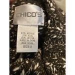 Chico's Chico’s Heavy Cowl Neck Knit Full Zip Cardigan coat Sweater Brown White Size 2 Photo 9