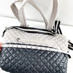 Oliver Thomas Kitchen Sink Colorblock Tote Quilted Bag Purse Gray Black Photo 8