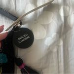 Handmade Studio 12 Black shoulder Bag with Colorful Floral Embroidery Photo 5