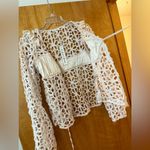 For Love & Lemons Free People Brooke Top Floral Crochet Boho Chic Hippie NWT S Photo 2