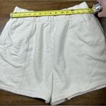 Nuuds Women’s Size M Cream PJ Fleece Pockets Shorts Size M Photo 5