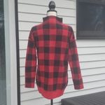 Buffalo Plaid Mock Neck Sweater Size Medium | Loft Plaid Tunic Sweater Photo 3