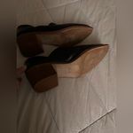 Madewell  Black Leather Mules with Brown Heel Photo 6