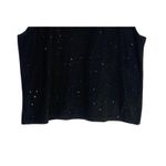 Lane Bryant  Sleeveless Beaded Shimmery Blouse Lightweight Stretch 26 / 28 Black Photo 2