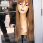 None Back In Stock - Human hair Wig Long strawberry blonde bangs 2020 Photo 1