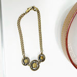 Givenchy Authentic Gold and Blue Crystal Chain Bracelet Photo 10