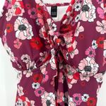 NEW NWT Bloomchic Plus Size Swim‎ Top Floral Tie Front Swimsuit 18 Photo 1
