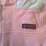 Vineyard Vines  Womens Pink and Mint Whale Embroidered Shep 1/4 Zip Shirt Small Photo 3