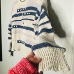 Madewell  Grandover Bobble Heather Denim Color Pullover Sweater Size Large Photo 4