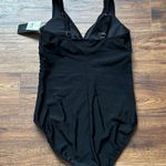Aqua Green Women’s Black One Piece Bathing Suit Size Large 12-14 NWT Photo 6