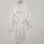 Linea Donatella Bride white Robe for wedding day size large X large good used condition Photo 1