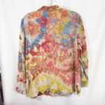 Classic Elements  Large Top Handmade Tie Dye Long‎ Sleeve Orange Yellow 1597 Photo 2