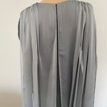 Grey Long Sleeve Gown Silver Size 8 Photo 4