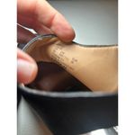 Coach Lillie High Mirrored Block Heel Peep Toe Sling Back Black Leather Shoes 8 Photo 8