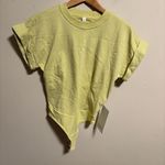 Lululemon NWT  Heavyweight Cotton T-Shirt Bodysuit
Finch Yellow- Size Small Photo 2