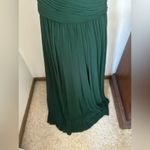 La Femme green off the shoulder rusched long gown size 8 Photo 7