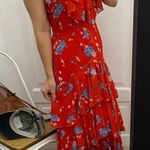 WAYF  Chelsea tiered red ruffle maxi dress Photo 9