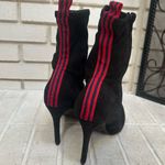 NEW Anne Michelle Pledge Black With Red Stripe Full Zip Stiletto Booties Size 11 Photo 4