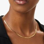 Ana Luisa  Ina Gold Herringbone Chain Necklace. Photo 6