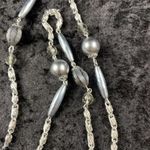 Vintage Mid Century 56 in Long Flapper Style Beaded Chain Necklace Made Germany Photo 5