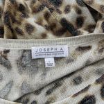 Joseph A Leopard Glitter Cardigan Womens Sweater Sz L Y2K Crystal Bling Glam Photo 10