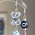 Handmade y2k retro kawaii funky style dangle earrings Photo 2