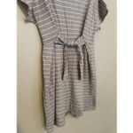 Lush Clothing Lush Brown And White Striped Dress Woman’s Size Medium Photo 1
